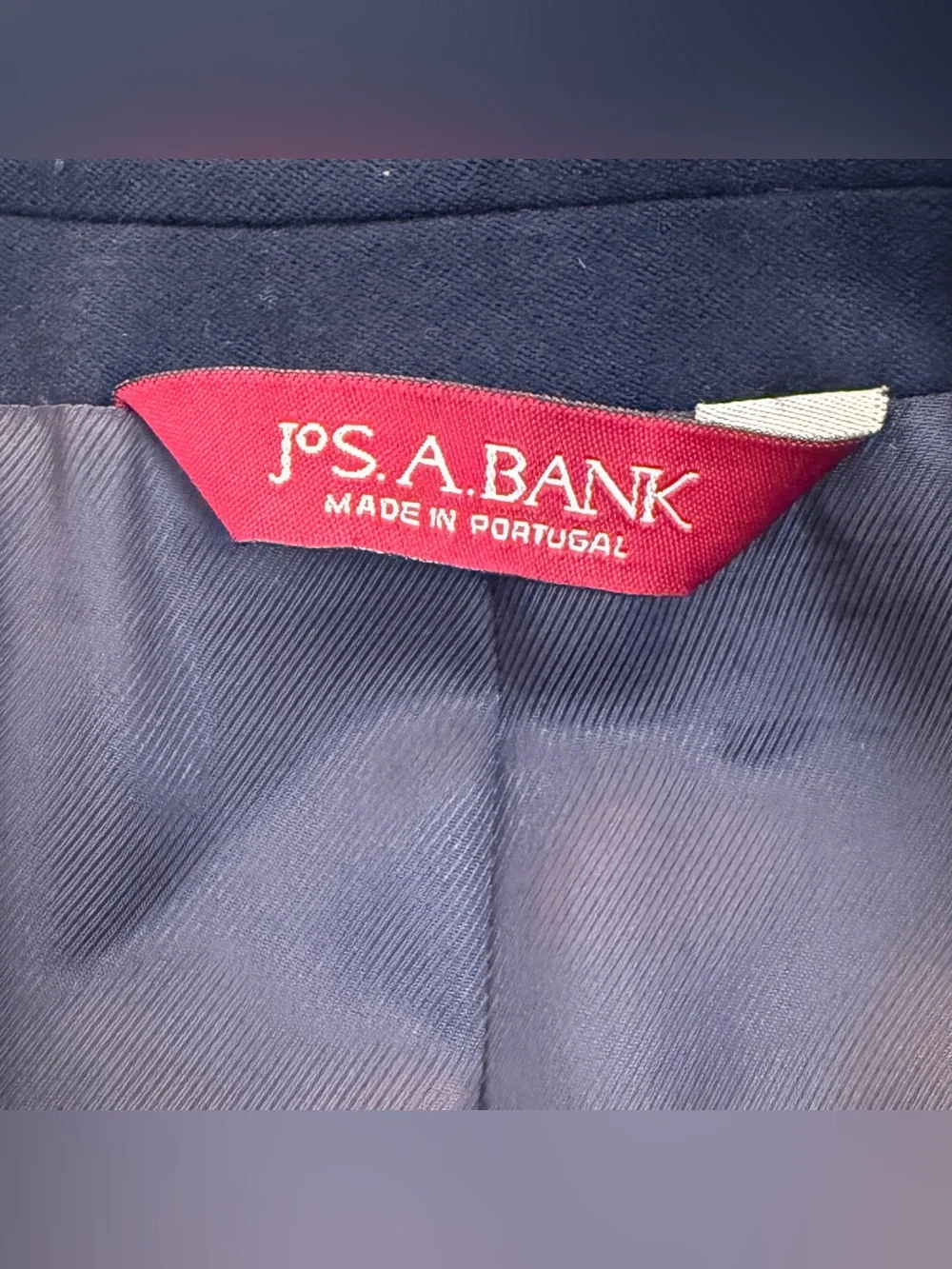 Jos A Bank 46XL Navy Blazer Lanerossi Cashmere Wool Gold Button Sport Coat